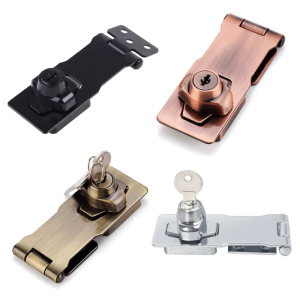 Keyed Hasp Ổ khóa xoắn Knob keyed khóa Hasp ổ khóa với các phím và ốc vít dày cửa khóa an toàn cho tủ cửa nhỏ