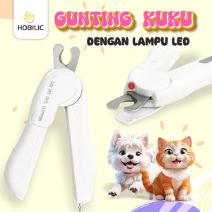 Hobilic Gunting Kuku Kucing Anjing 3 in 1 Alat Perlengkapan Grooming Hewan Premium