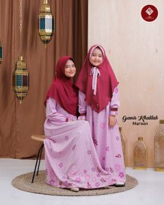 Khalilah Teen Plus Hijab (usia 11-14 thn) Gamis Anak ANV