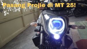 LAMPU DEPAN BILED MT 25 PAKET LENGKAP PROJIE BILED SUPER TERANG