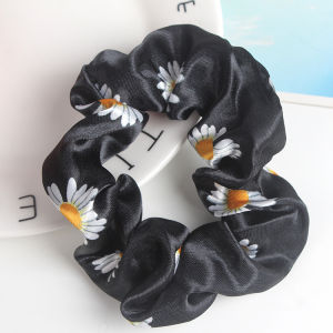 Bestella💗COD Ikat Rambut Wanita Satin Daisy Korea Gadis Fashion Bunga Ponytail Karet Elastis Band