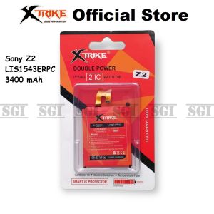 Baterai XTRIKE Double Power Sony Xperia Z2 D6502 D6503 LIS1543ERPC Batre Batrai Battery Handphone HP Dual