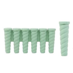 Silicone Bộ khuôn kem cho Handmade POPSICLES dễ dàng phát hành 6 khoang và khuôn mẫu duy nhất kem que nước làm khuôn