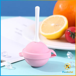 TookJai แม่พิมพ์ซิลิโคน พร้อมฝาปิด ใช้ซ้ําได้ ทรงกลม สําหรับทําน้ําแข็ง อมยิ้ม DIY แม่พิมพ์ไอศกรีม Ice cream mold