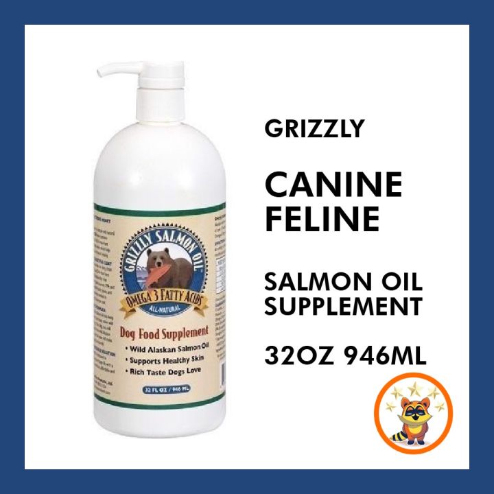 Grizzly Salmon Plus Omega Fatty Acids Salmon Oil Food Supplement