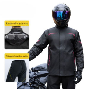 IELGY Cycling Clothing Raincoat Rain Pants suit Mens Motorcycle Cycling Split Windproof and Rainstorm Protection
