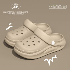 Free Shipping WomenS Thick-Soled Clogs New Summer Style Outdoor Wear Non-Slip Soft-Soled Height-Increasing Beach-Style Closed-Toe Sandals