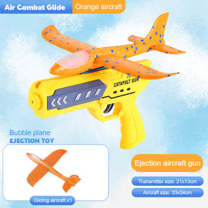Plane Catapult Airplane Launcher Toy Foam Glider Toys Flight Outdoor Toys Launch Airplane Launcher Toy Airplane Glider Eva Foam Gun MY421