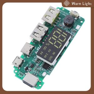 LED Dual USB Micro Type-C Mobile Power Charging Board USB Circuit Protection