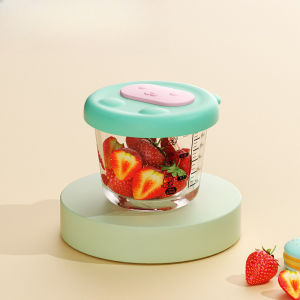 Oldlaiben Baby Food Storage Container 230ML Sealed Silicone Lid Portable Heat Resistant Food Grade Baby Bowl Tool Bekas