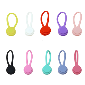 10 miếng giữ dây Silicone để sắp xếp gọn gàng dữ liệu và các loại cáp sạc tưởng cho mọi môi trường máy tính để bàn