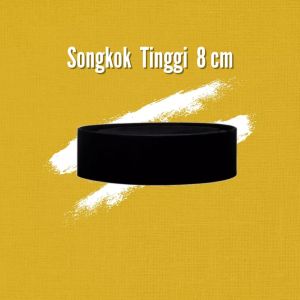 BARU Songkok Hitam Peci Hitam Kopiah Hitam TINGGI 678910 AC DAN NON AC Merk Cahaya Bintang dan Tajh El Abid