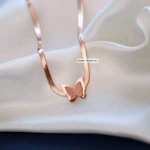 KALUNG TITANIUM MODEL KUPU KUPU ANTI LUNTUR & ANTI KARAT (COD)