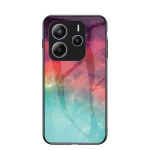 Casing For Redmi Note 14 Redmi Note 14 Pro 14Pro+ 14Pro Note14Pro+ Note14Pro 4G 5G 2025 TPU Soft edge Case Starry Sky Tempered Glass Soft Silicone Frame Hard marble Cover Phone Cas