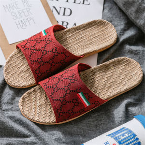 [Free Shipping] WomenS Linen Slippers 2025 New Model For All Seasons Indoor Non-Slip Silent Wool Slippers For Couples Suitable For Wooden Floors