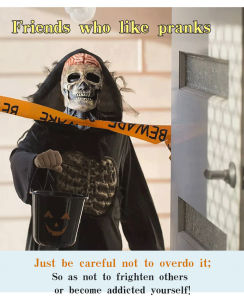 Halloween Skeleton Demon Horror Resident Evil Mask & Accessories