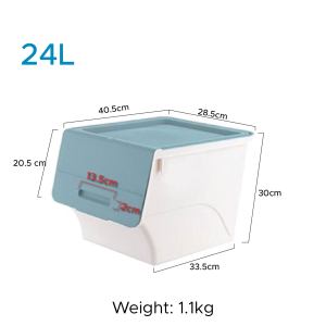 Nexcam Stackable Multipurpose Plastic Storage Container with 24L OR 34L