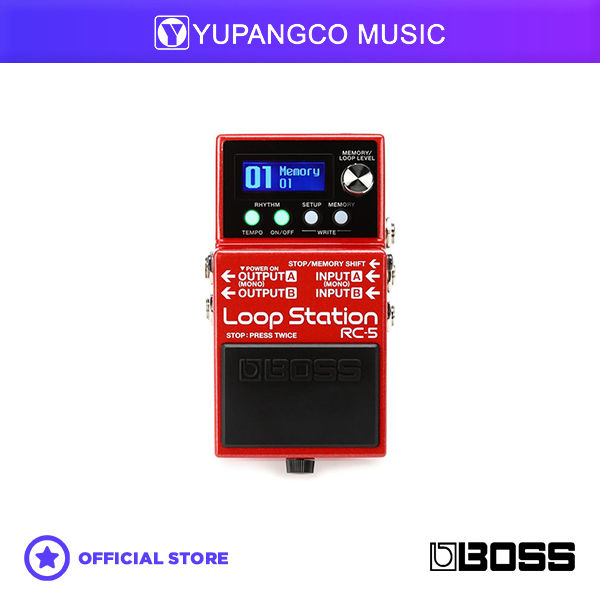 Base Station Loop Recorder Boss RC-5 Loop Station Compact Phrase Recorder Pedal | Lazada PH