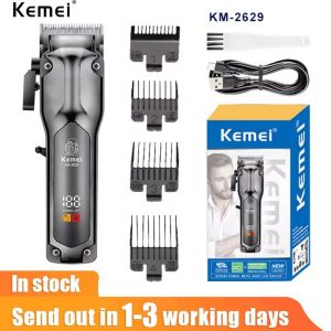Kemei KM-1756 Hair Clipper Professional Barber Fade Hair Cutting Machine Rechargeable Electric Cordless Trimmer Men Strong Power