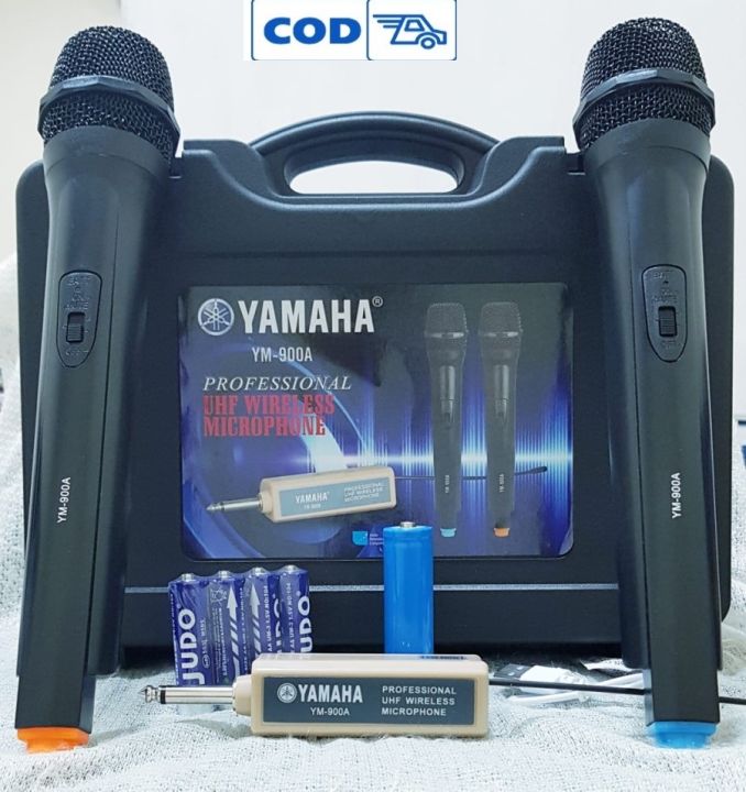 Yamaha YM 900A UHF Mik Microphone Double Wireless Receiver