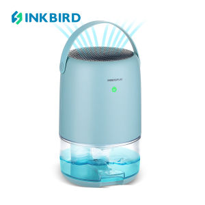 INKBIRD Dehumidifier 1100ML Portable Dehumidifier with 7 Color LED Light Auto Off Electric Ultra Quiet Dehumidifier for Home Bathroom Drying Clothes