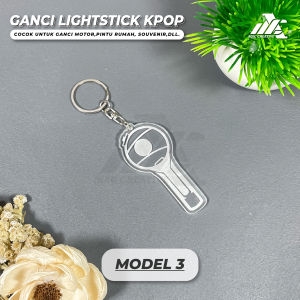 Gantungan Kunci Lightstick Kpop Akrilik - Ganci Keychain Lightstick Kpop Exo BP Twice Seventeen TXT