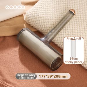 Ecoco Sticky Lint Roller Clothes Dust Remover Pet Fur Hair Cleaner Portable with Cover Light Luxury