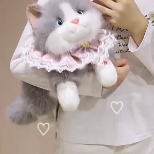 AE Simulated plush backpack doll cat backpack stuffed toy for children and girls super cute decoration