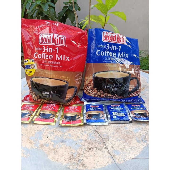 GOLD KILI Instant 3 in 1 Coffee Low Fat (sold per sachet) | Lazada PH