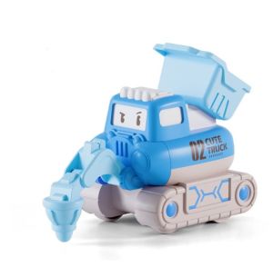 Mainan Mobil Konstruksi Lucu Tekan berjalan Tanpa baterai Mainan anak laki Mobil Truk Press and Go