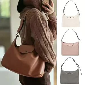 French Longchamp Bag HOBO Bag Single Shoulder Crossbody Bag Large Capacity Commuter Bag Laptop Bag Tote Bag Travel Bag