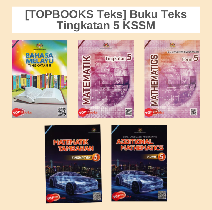 [TOPBOOKS Teks] Buku Teks Tingkatan 5 KSSM (1) | Lazada