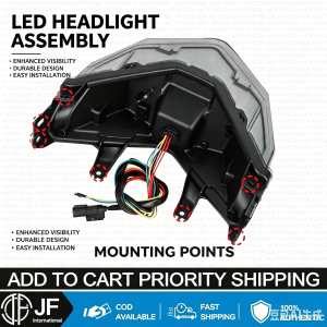 JF HONDA Click LED Tail Light for 125/150 V3 RGB 22 Modes Motorcycle Accessories Plug And Play