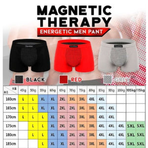 Seluar Dalam Lelaki Magnetic Men Boxer Briefs Therapy Health Underwear Magnets Big Size 磁石内裤