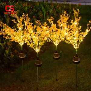 Combo 10 Đèn Trang Trí Ngoài Trời Hoa Nhánh Vàng Năng Lượng Mặt Trời