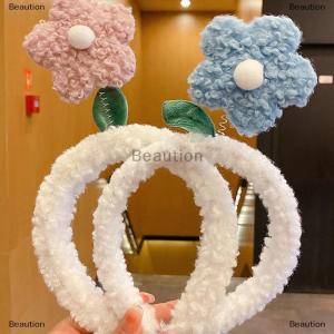 [COD] Beaution Creative Lamb Plush Flower Hairbands For Girl Woman Cute Korean Headwear Head Hoop Headbands Hair Accessories Ornaments
