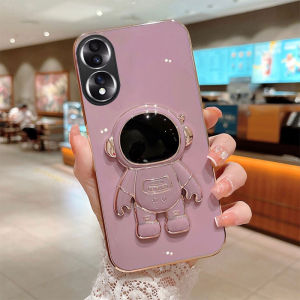 เคสสำหรับ Honor 200 100 90 Pro 90 Lite 90 5G Honor90 Lite 90 90Pro 2023มนุษย์อวกาศฐานชั้นวางของกันล่องหนฝาครอบโทรศัพท์มือถือซิลิโคนกันกระแทก TPU หรูหราปกป้องเคสโทรศัพท์ฝาหลัง