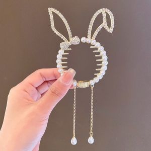 คลิปหนีบผมหางม้าพู่ห้อยสำหรับผู้หญิงกิ๊บหนีบผมทรงยาสำหรับฤดูร้อนเครื่องประดับผมแฟชั่นสำหรับเด็กผู้หญิงผู้ใหญ่