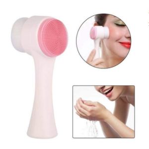 "ABC Alat Cuci Muka H155 Silikon Brush Pembersih Muka Sikat Pijat 2 Sisi