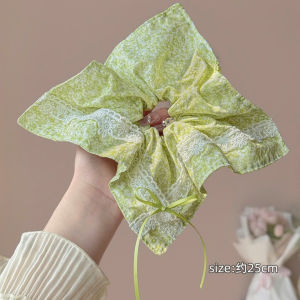 Scrunchies Cột Tóc Thiết Kế Mẫu Vuông Cỡ Lớn Nhiều Họa Tiết Hot Trend Dễ Thương