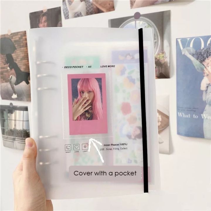 A5 PVC Lomo Card Kpop Binder High Quality 2 Slot Refill Binder Cover With  Front Pocket - Lazada | Lazada PH