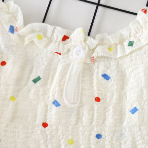 AILEBE Kids Dresses Soft Cloud Cotton Sleeveless Dress With Flying Sleeve Lace Trim 4 Styles Available Breathable Summer Wear Wrinkle-Resistant Easy Care Sweet Fashionable OOTD Pambahay For Baby Girls 0-13 Years