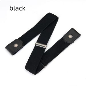 Buckle-Free Belt Adjustable Stretch Elastic Waist Band Invisible Belts Women Men Jean Pants No Buckle Easy To Wear