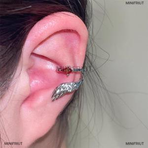 [COD] MINIFRIUT Vintage Couples Creative Angel Wings Ear Clips Ear Cuffs Earrings Women Birthday Jewelry Gift