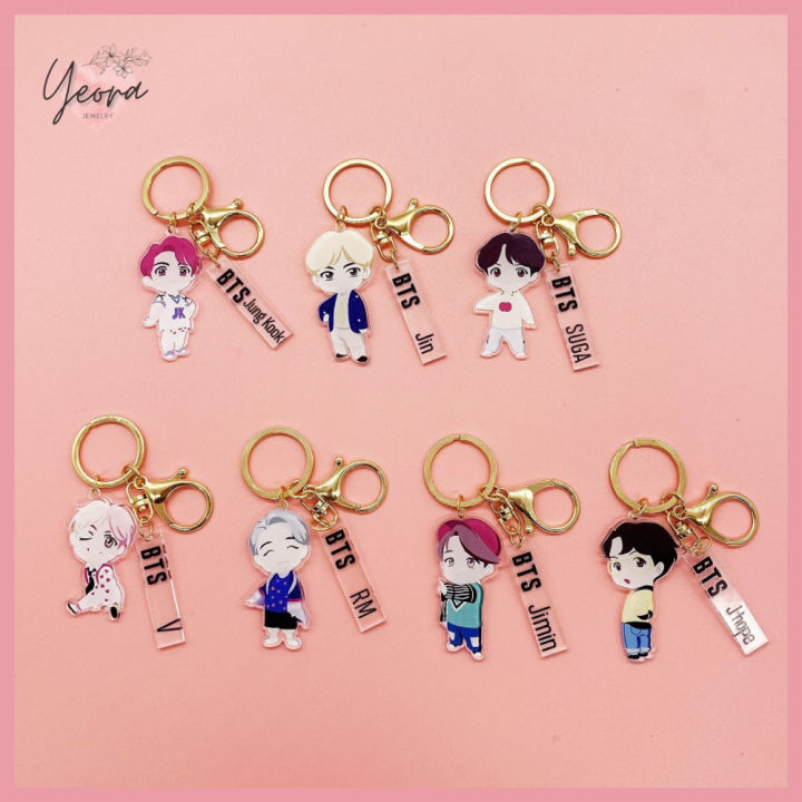 Jin J Hope Keychain B TS Keychain Jin Suga V J-Hope Jungkook Jimin