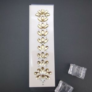 TRANQUIL HUT 3D EDM Music Festival Tattoo Stickers Fashion Glitter Body Face Colored Rhinestone Diamond Eyebrow Sticker Face Decals Crystal Forehead Sticker Women Men