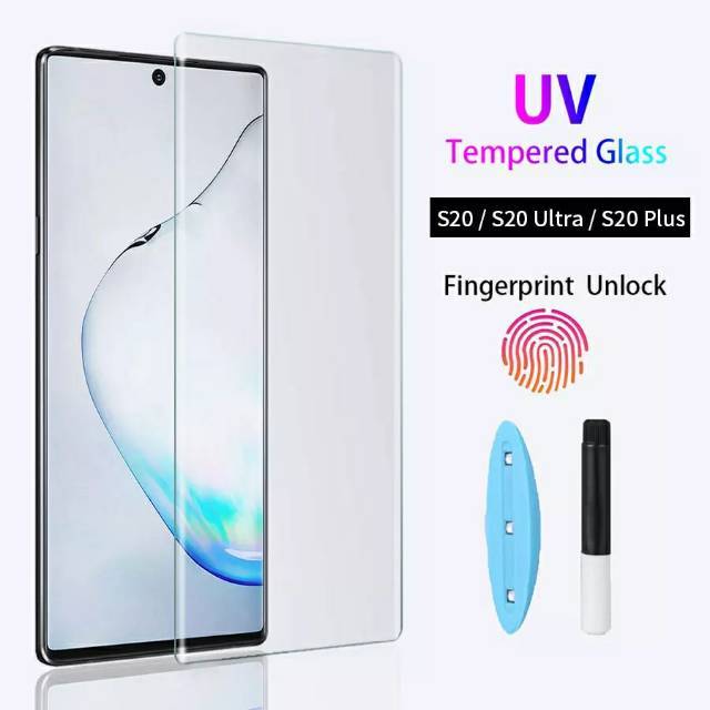 Nano UV Full Cover Tempered Glass UV for Samsung Galaxy S20