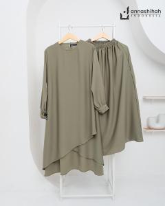 ONE SET DIANA ROK DAN TUNIK EXSLUSIVE ANNASIHAH/COD/SETELAN ROK MELAYU TERBARU WANITA MUSLIMAH/