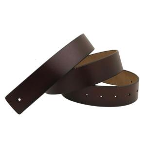 Modern No Closure Leather Belt Men Belt Buckleless Even Punch Hole All Day Comfortable Waistband for Formal Casual