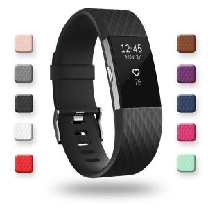 Replacement Straps Bands Compatible for Fitbit Charge 2 Classic & Special Edition Adjustable Sport Wristbands